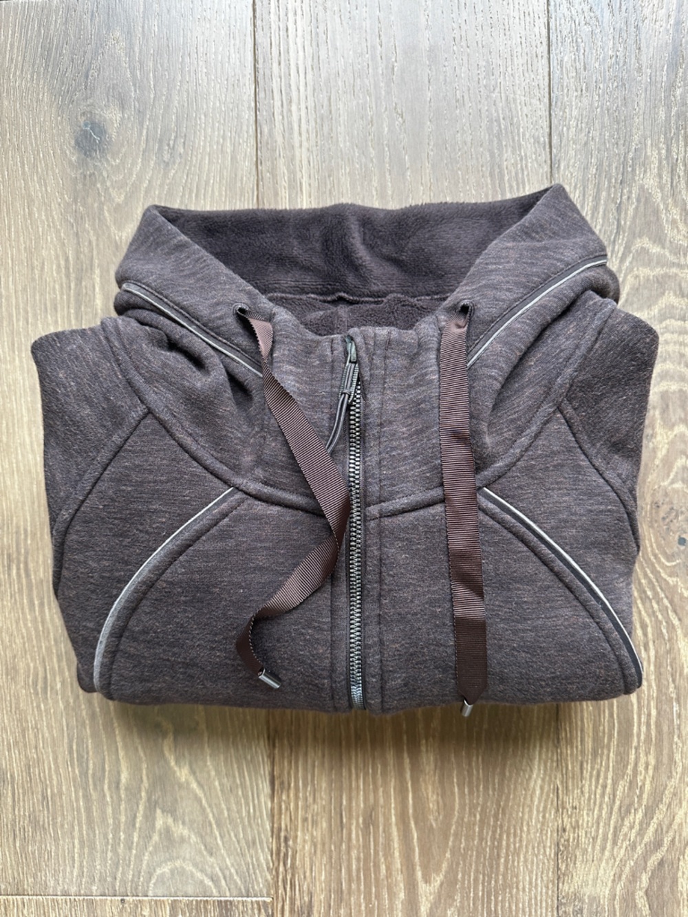 Lululemon Scuba Full Zip Hoodie Plush - Heathered Espresso